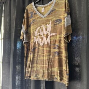 Cool Mom Camo Short Sleeve Tee